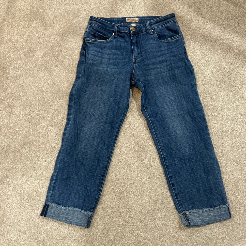 Kut from the Kloth Dark Blue Cropped Ankle Jeans